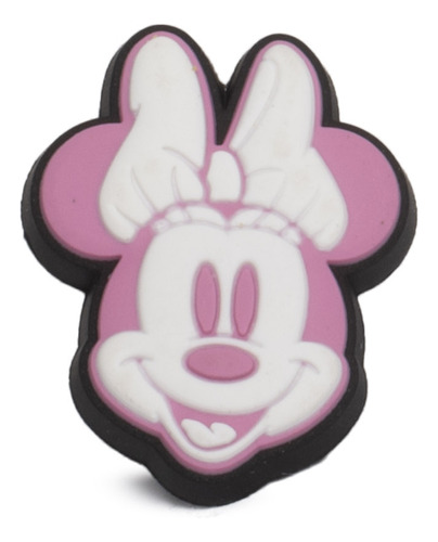 Jibbitz Crocs Disney Minnie Mouse Face Unisex Moda Blanco