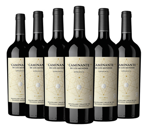 Vino Caminante De Los Mundos - Malbec Orgánico (caja X 6)