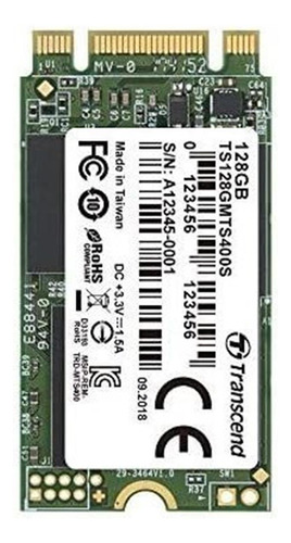 128 Gb Sata Iii 6 Gb / S Mts400s 42 Mm M.2 Ssd 40