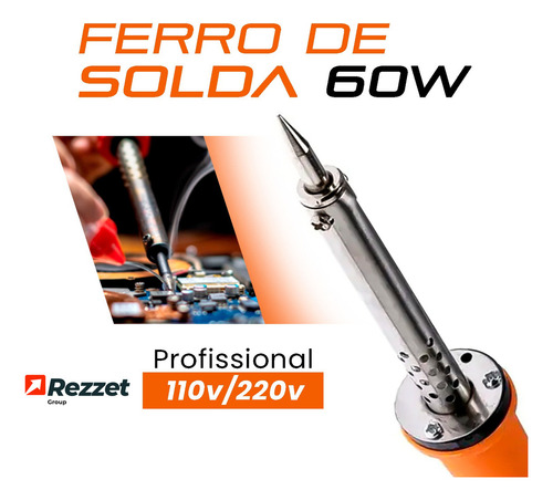Kit Ferro De Solda Mackie Ferramentas Soldador Com Estanho Profissional