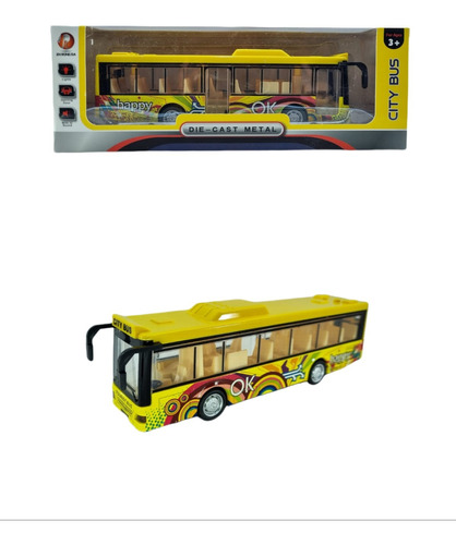 Autobús City Bus  Die-cast  Esc. 1:48 Luz Y Sonido  