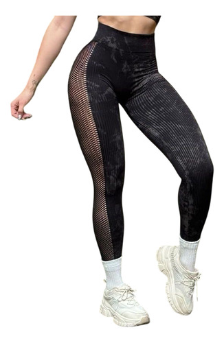 2 Pzas Leggins Negros Deportivos Push Up