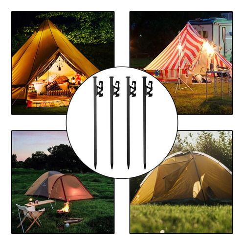 Li 4 Piquetas For Tienda De Campaña, Piquetas For Camping