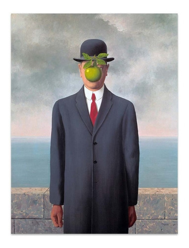 Cuadro Canvas El Hijo Del Hombre Magritte 45x60 M Y C
