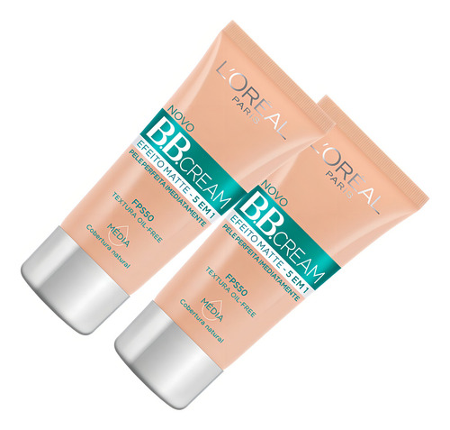 Base de maquiagem em creme L'Oréal Paris tom média - 30mL