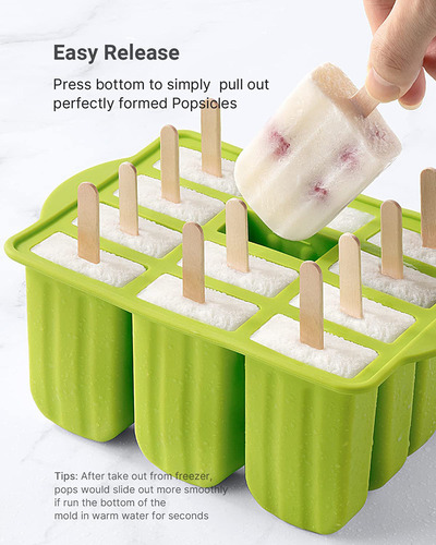 Molde Para Paletas Heladas, Cubitos De Hielo Reutilizables