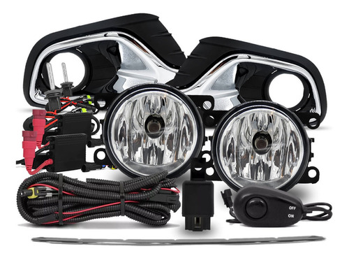 Kit Farol Milha Logan 2015 16 17 18 +friso Central+xenon 8k
