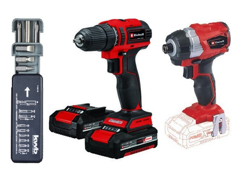 Kit Sin Carbón Einhell Te-cd 18/40 Li Bl(2x2,0ah)+te-ci 18li