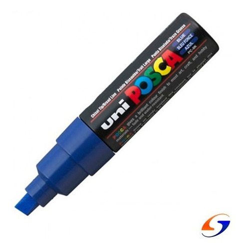 Marcador Uni Posca Biselado 8mm. Pack X2 Serviciopapelero