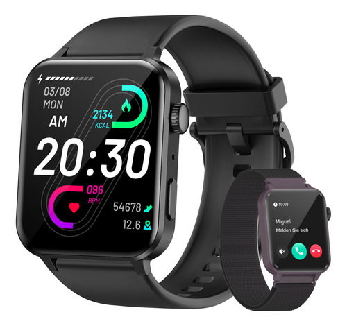 Reloj Inteligente hombre Smart Watch Bluetooth Llamada ,smartwatch R30 Pro Feipuqu 1,83 Lcd Llamadas Color De La Caja Negro