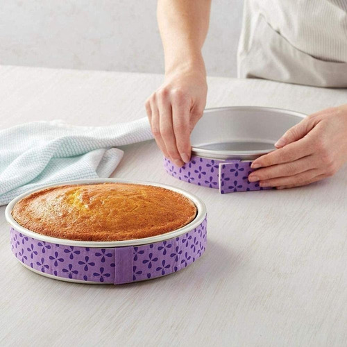 Moldes Para Tartas De Tela Bake Even Strip, 2 Unidades