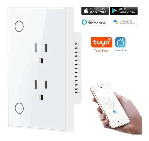 Tomacorriente Inteligente De Pared Wifi Domotica Alexa