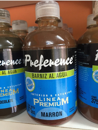 Barniz Laca Al Agua 375cc Varios Colores.