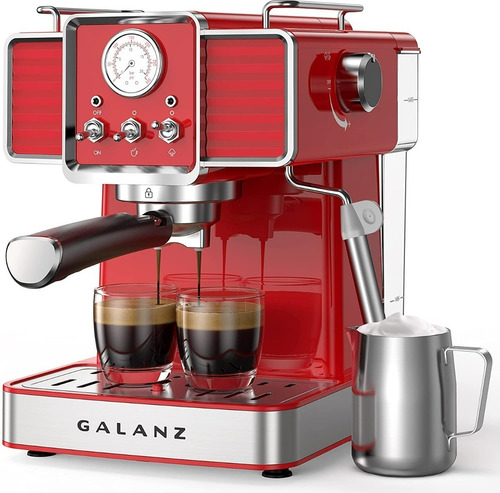 Galanz Retro Espresso Machine With Milk Frother 1350w