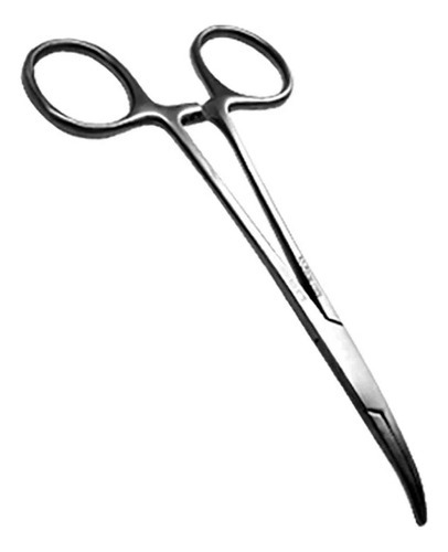 Pinza Curva Halsted Mosquito Plateado 20 Cm Hergom Premium