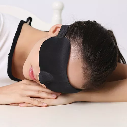 Máscara para dormir, paquete de 3 máscara de ojos con contorno 3D  ajustable, grandes, suaves, livianas y súper cómodas para dormir, viajes,  trabajo