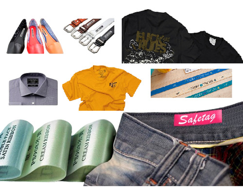 100 Etiquetas Tela Ropa Coser Fasco Saten Raso Gross Grifas