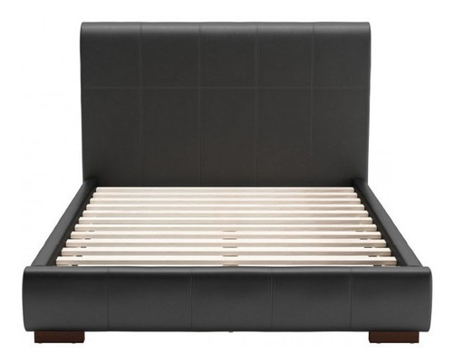 Imagen 2 de 9 de Cama Modelo Amelie Matrimonial Black - Negro Këssa Muebles
