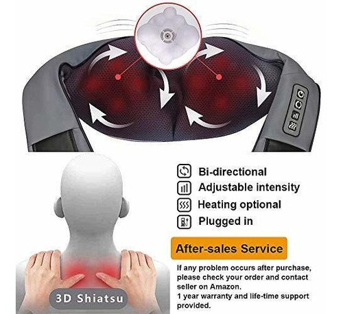 Masajeador De Cuello Y Hombros Con Calor - Shiatsu