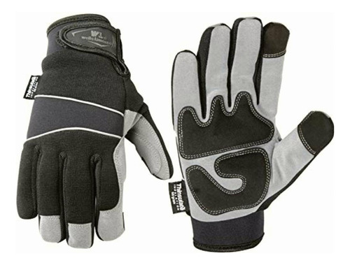 Winter Gloves, 60-gram Thinsulate, Synthetic Leather, L
