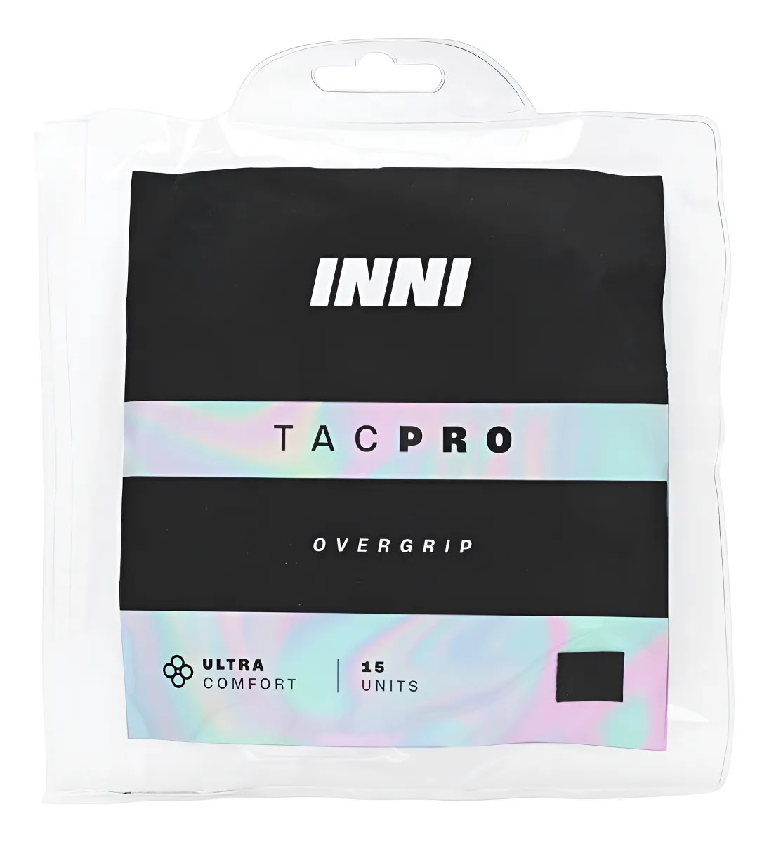 Overgrip Inni Tacpro Com 15 Unidades Preto Preto