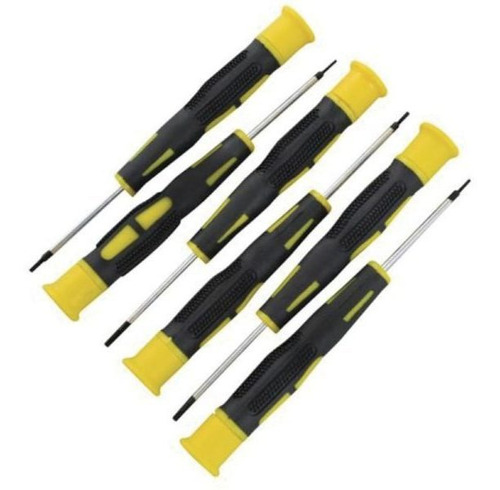 Destornilladores Torx Para Celulares Set De 6 Pcs Black Jack T1-t2-t3-t4-t5-t6