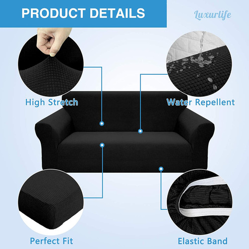 Funda Superelástica Para Silla Y Sofá, Sofá Suave De Elastan