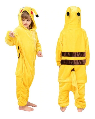 Pikachu Pijama / Disfraz. Niños 3 A 12 Años