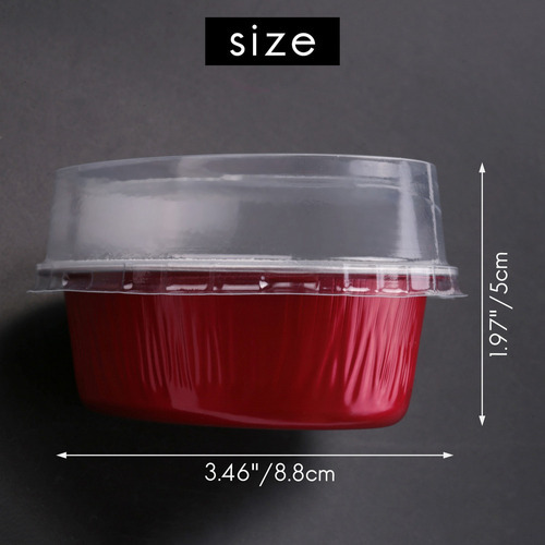 100 Moldes Para Cupcakes Con Forma De Corazón Rojo De San