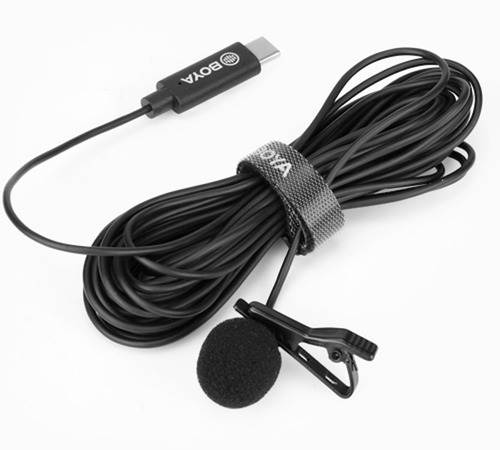 Microfono Boya By-m3 Corbatero Para Celular Android Usb C