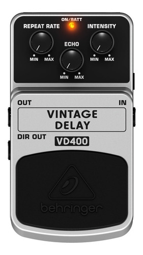 Imagen 3 de 5 de Pedal de efecto Behringer Vintage Delay VD400 gris