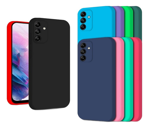 Capa Capinha  Compatível  Com  Galaxy M15 Silicone Aveludado