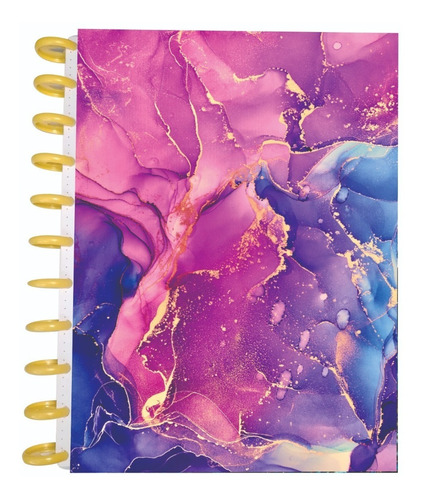 Cuaderno Discos Prof Pastdura Mármol 100hjs 105grs Cuadro/ch