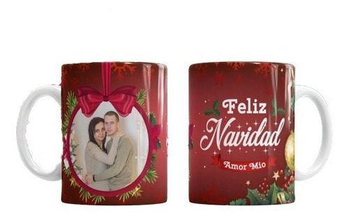 Mugs,tazas Navideños Regalo Navidad Personalizado Con Foto