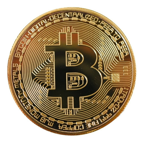 Imagen 1 de 10 de Souvenir  Bitcoin  Moneda Física Coleccionable Con Cápsula