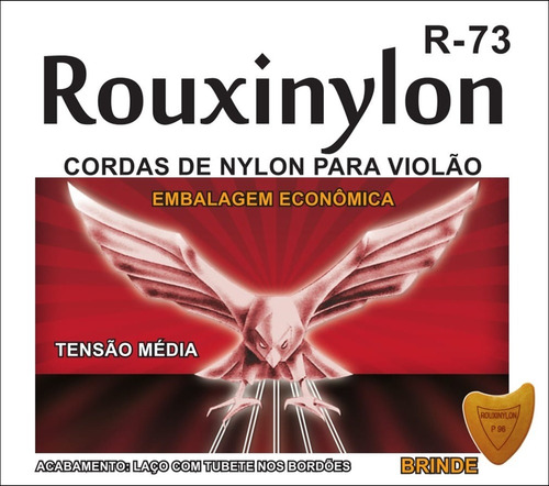 Encordoamento Cordas Violão Nylon Rouxinol Individual R73