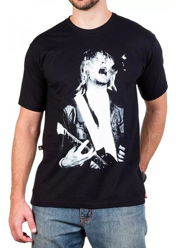 Camiseta Nirvana Curt Cobain 100% Algodão
