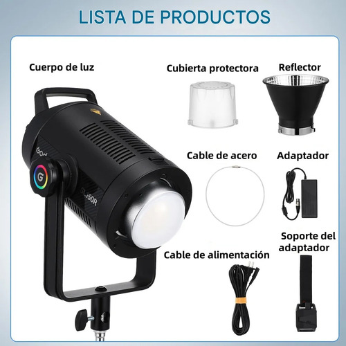 Luz De Vídeo Led Rgb Godox Sl150r Sl Rgb Cob10000k
