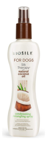 Biosilk Silk Therapy Dog Conditioner Spray With Coconut Oil.