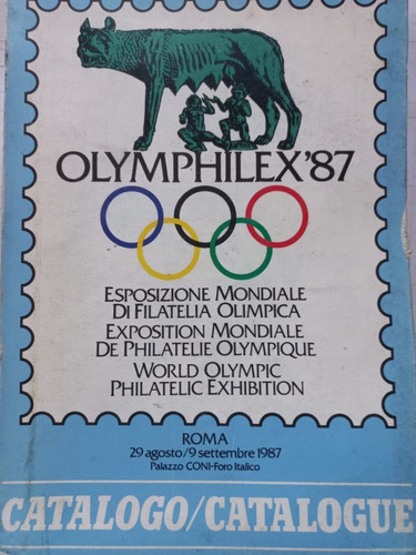 Barbara Prili            Olymphilex 87 Catalogue Filatelia Olimpica