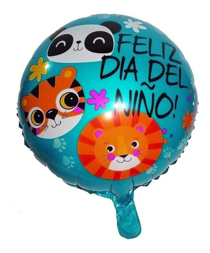 Set Arreglo Globos Feliz Día Del Niño Animalitos