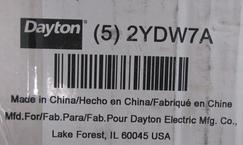 New Box Of 5 Dayton 2ydw7a Chain 10' Ea Size 50-1 Ddb