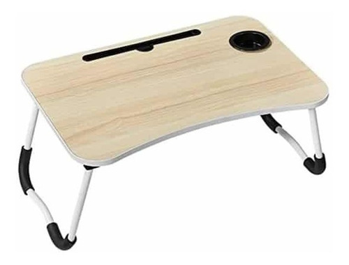 Mesa Plegable Pc Laptop Cama Portavaso Y Celular 60x40cm Mli