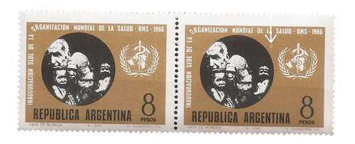 Argentina 731 Gj 1356 Variedad Anillo Org Mundial Salud Mint