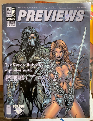 Previews X / Agosto 2001 Catálogo Cómics, Juegos Y Otros C8