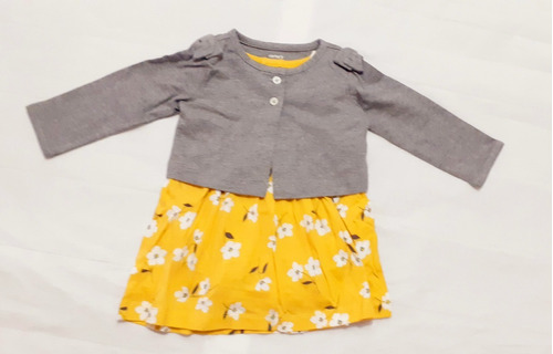 Vestido Con Cardigan Carters Talla 6-9m