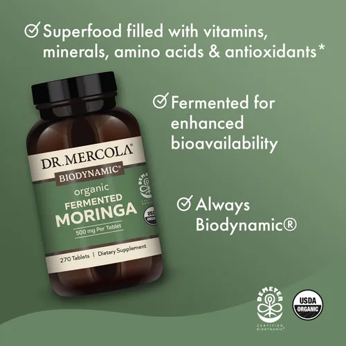 Dr. Mercola Suplemento Dietético Biodinámico De Moringa