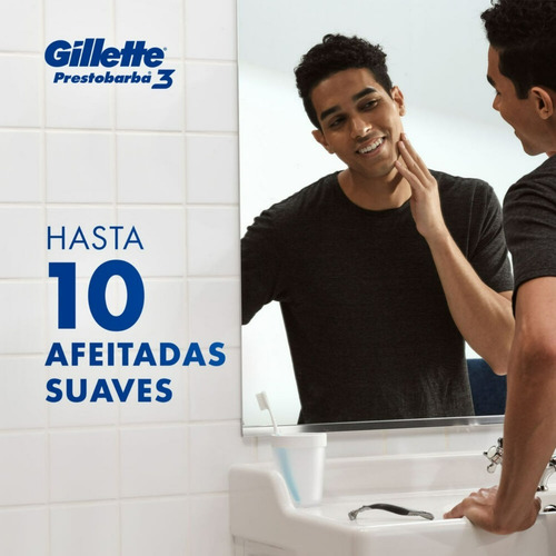 Imagen 3 de 7 de Máquinas Para Afeitar Gillette Prestobarba 3 Desechable 4 Un