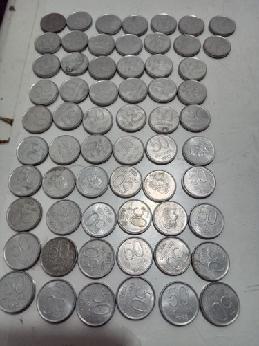 Lote De 62 Monedas De 50 Centavos 1983. República Argentina 