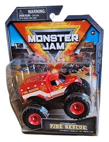 Monster Jam Fire Rescue Bombeiro Master 1:64